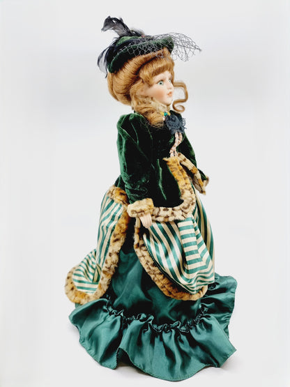 Poupée victorienne en porcelaine - Lady Eugenie