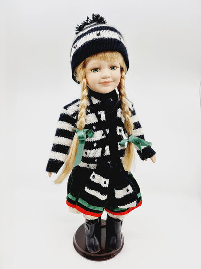 Couple de poupées en porcelaine – Hedda & Björn – montagnards scandinaves