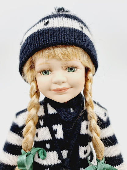 Couple de poupées en porcelaine – Hedda & Björn – montagnards scandinaves