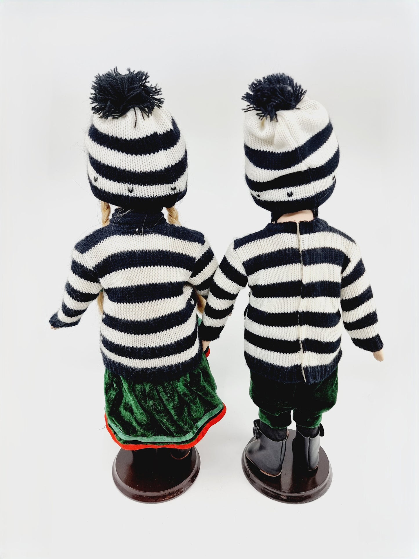 Couple de poupées en porcelaine – Hedda & Björn – montagnards scandinaves