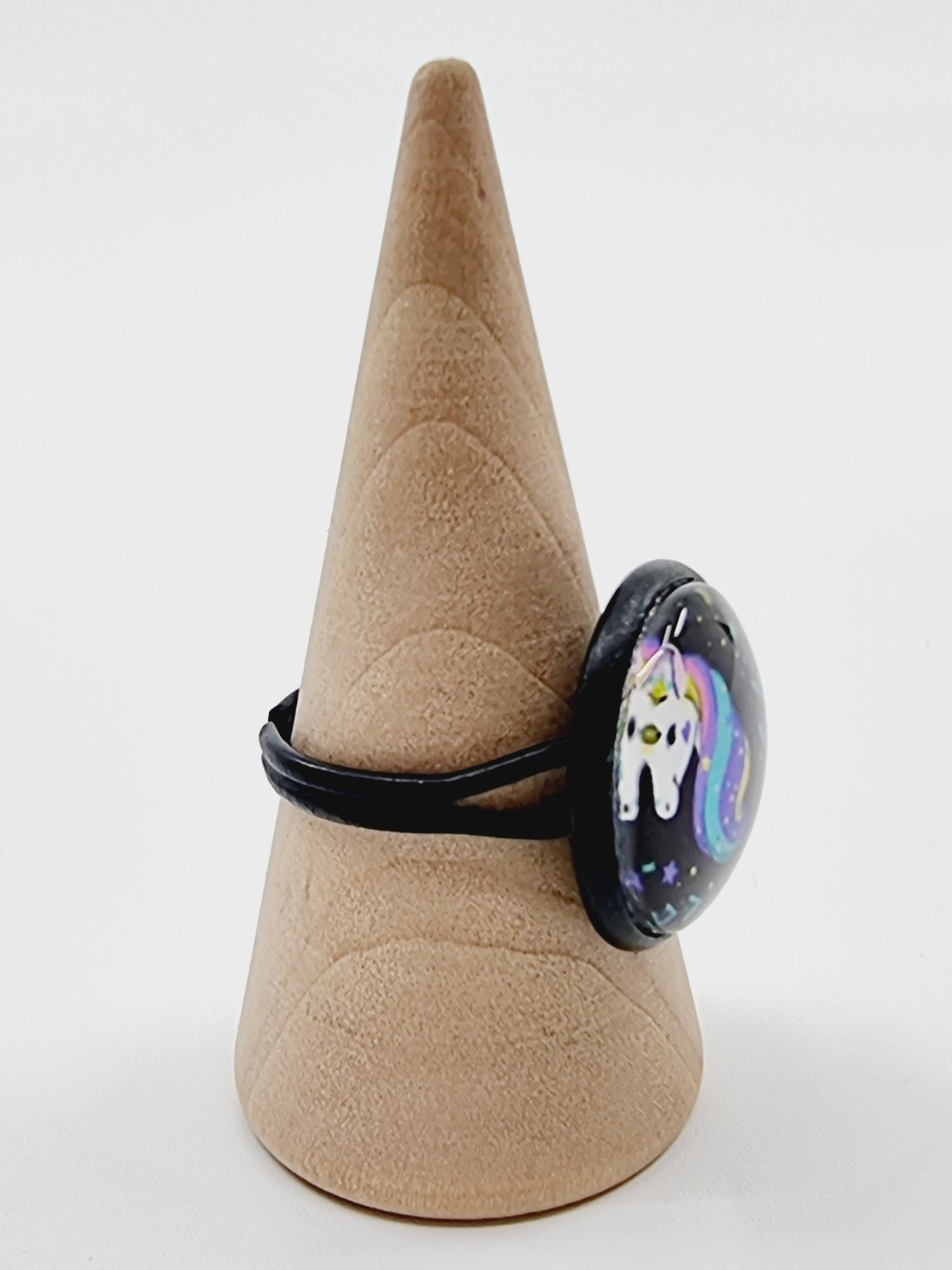 Bague cabochon - Licorne (SIZE : 14)