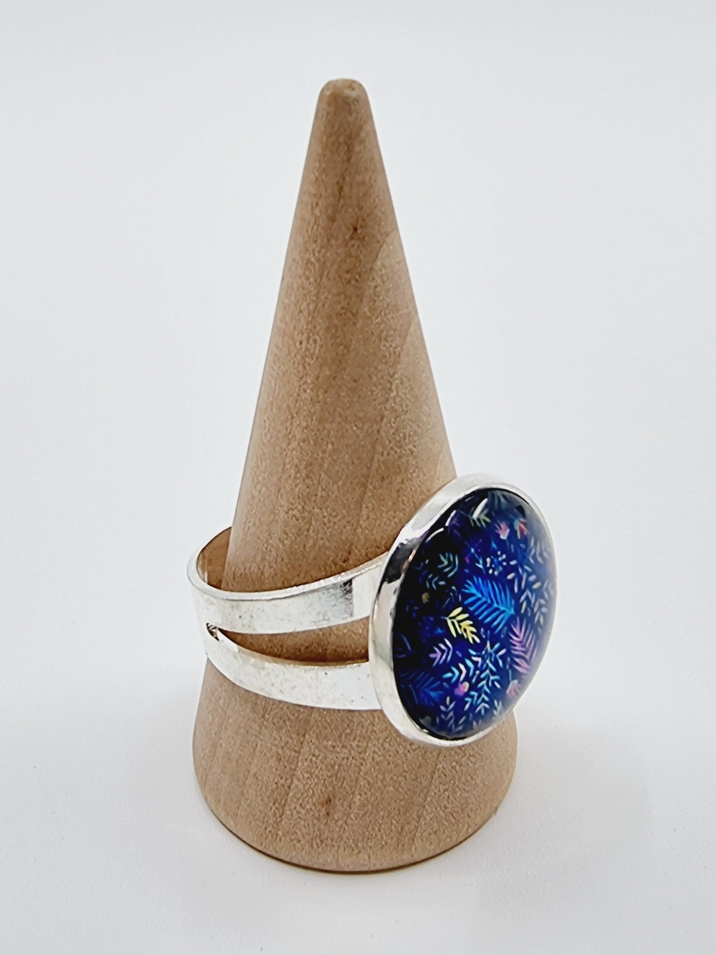 Bague cabochon - Nature bleue (SIZE : 21)