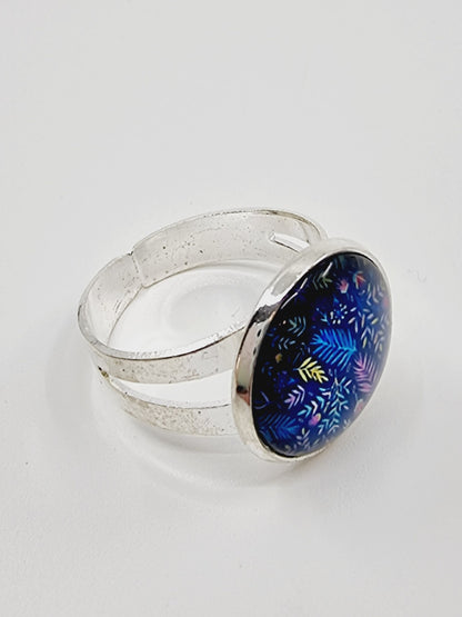 Bague cabochon - Nature bleue (SIZE : 21)
