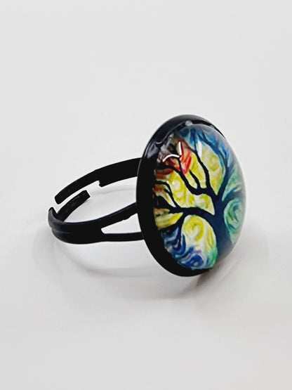 Bague cabochon - Arbre de vie (SIZE : 14)