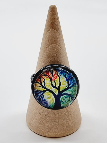 Bague cabochon - Arbre de vie (SIZE : 14)