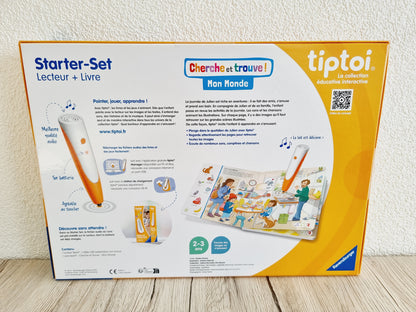 Starter-Set tiptoi - Lecteur + Livre "Cherche et Trouve : Mon Monde"