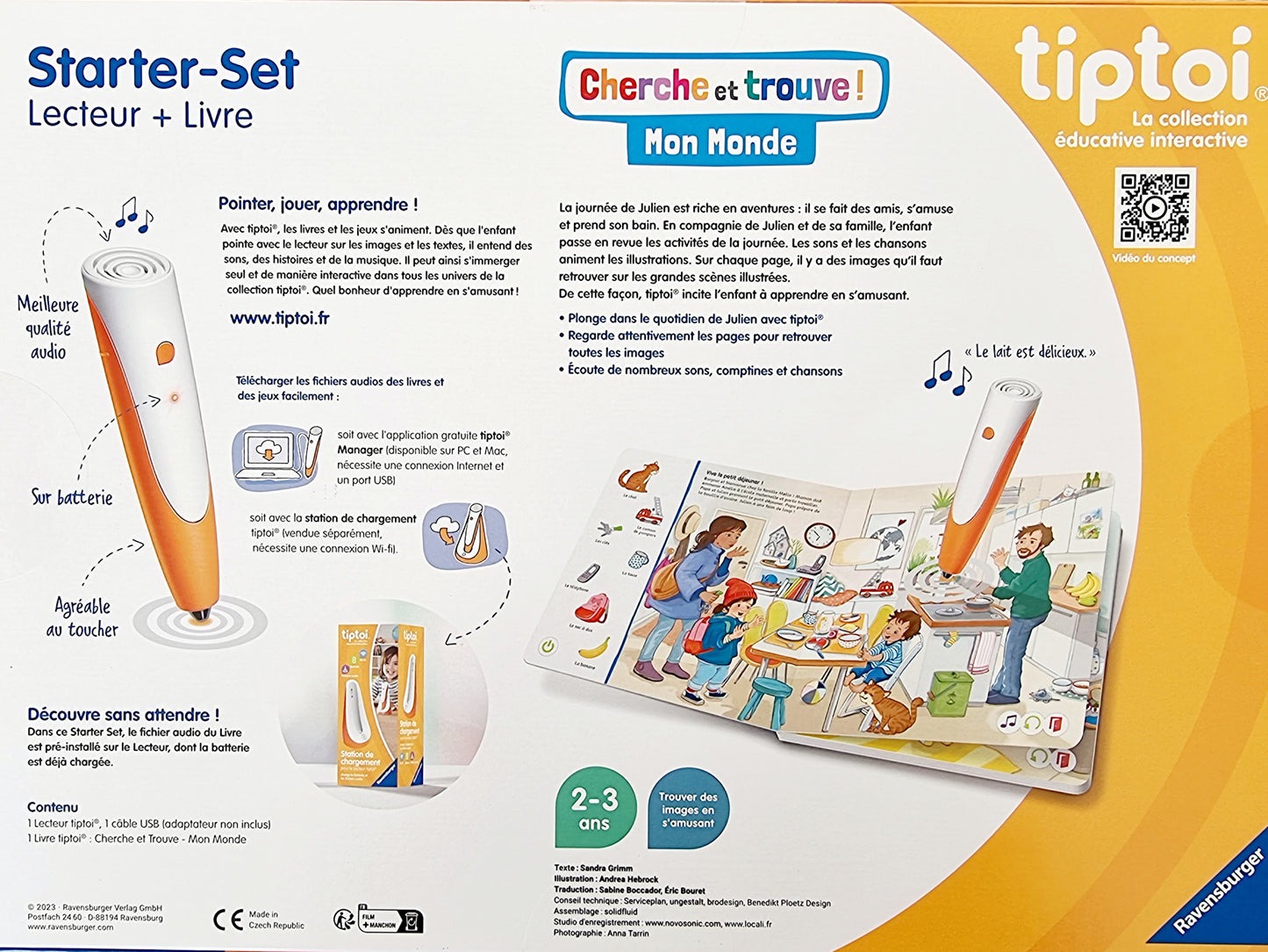 Starter-Set tiptoi - Lecteur + Livre "Cherche et Trouve : Mon Monde"