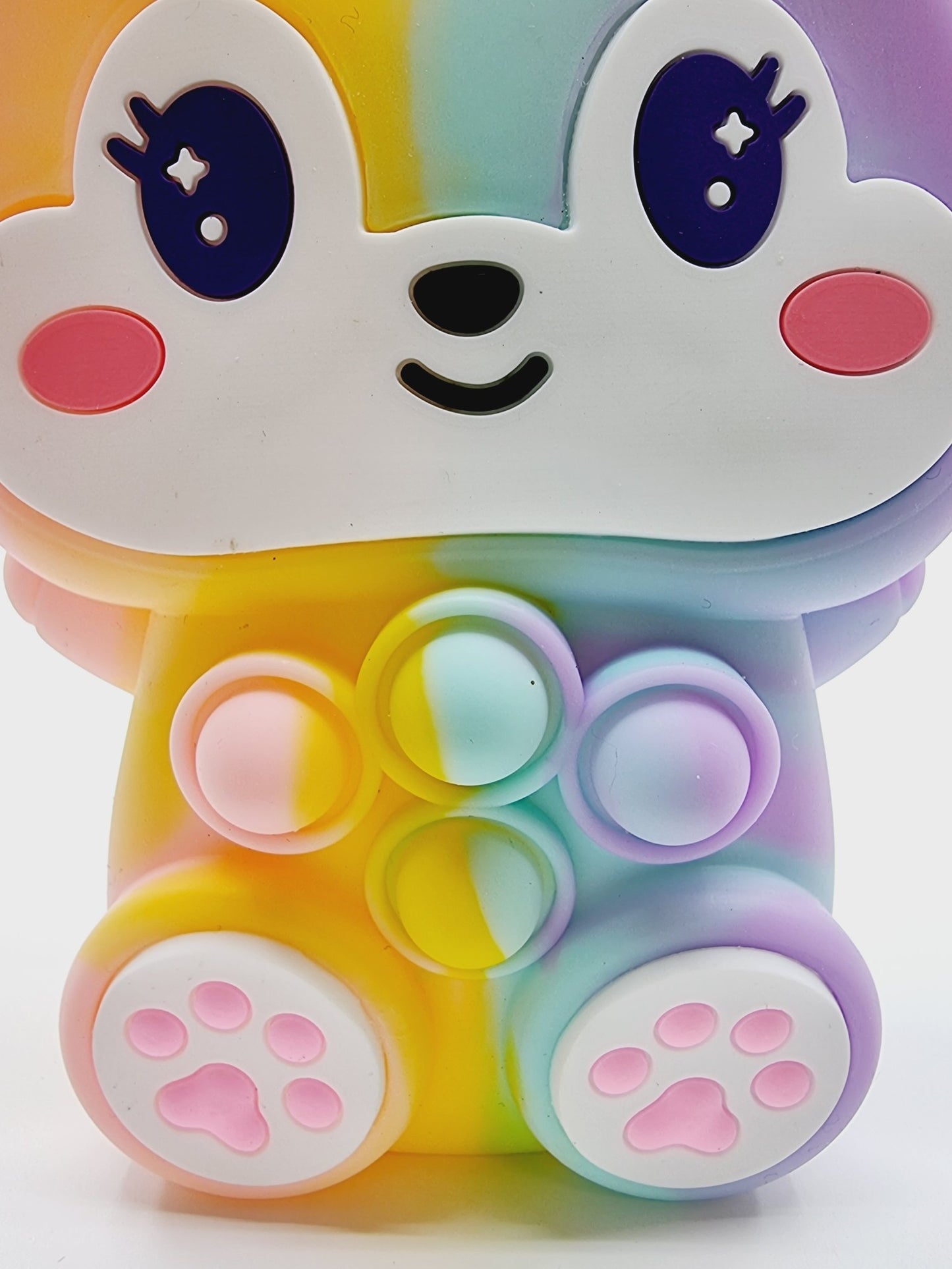 Sac lapin Pop It - Rainbow