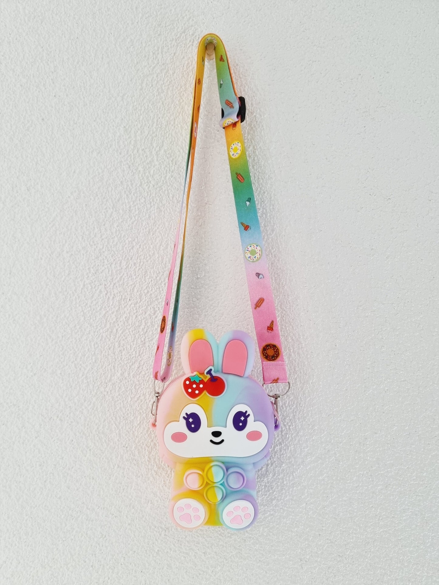 Sac lapin Pop It - Rainbow