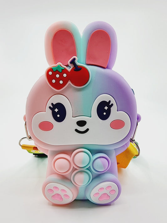 Sac lapin Pop It - polychrome