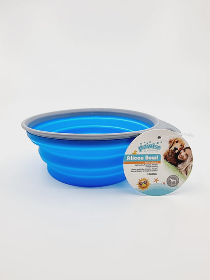 Gamelle pliable pour animaux - bleu