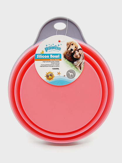 Gamelle pliable pour animaux - rose