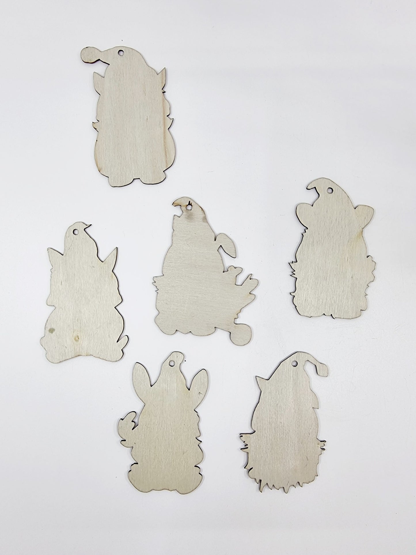 Lutin de Pâques à supendre - Modèle 2 (6 pièces)