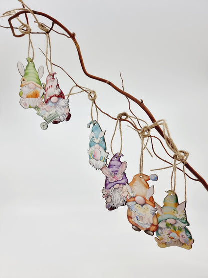 Lutin de Pâques à supendre - Modèle 2 (6 pièces)