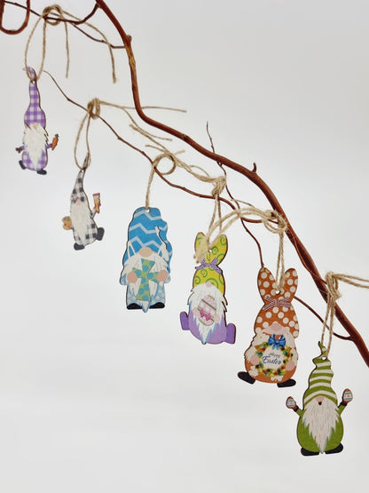 Lutin de Pâques à supendre - Modèle 3 (6 pièces)