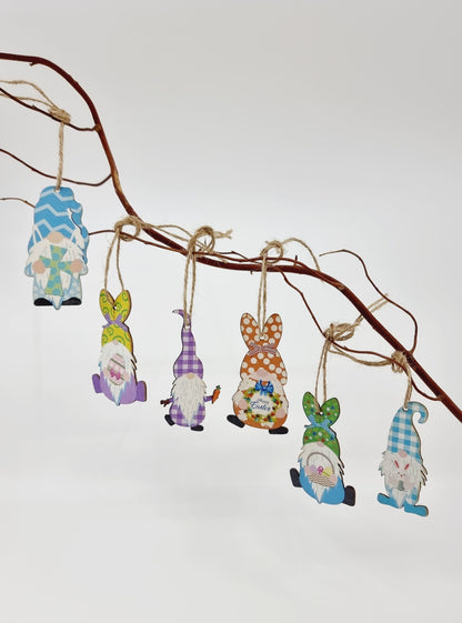 Lutin de Pâques à supendre - Modèle 4 (6 pièces)