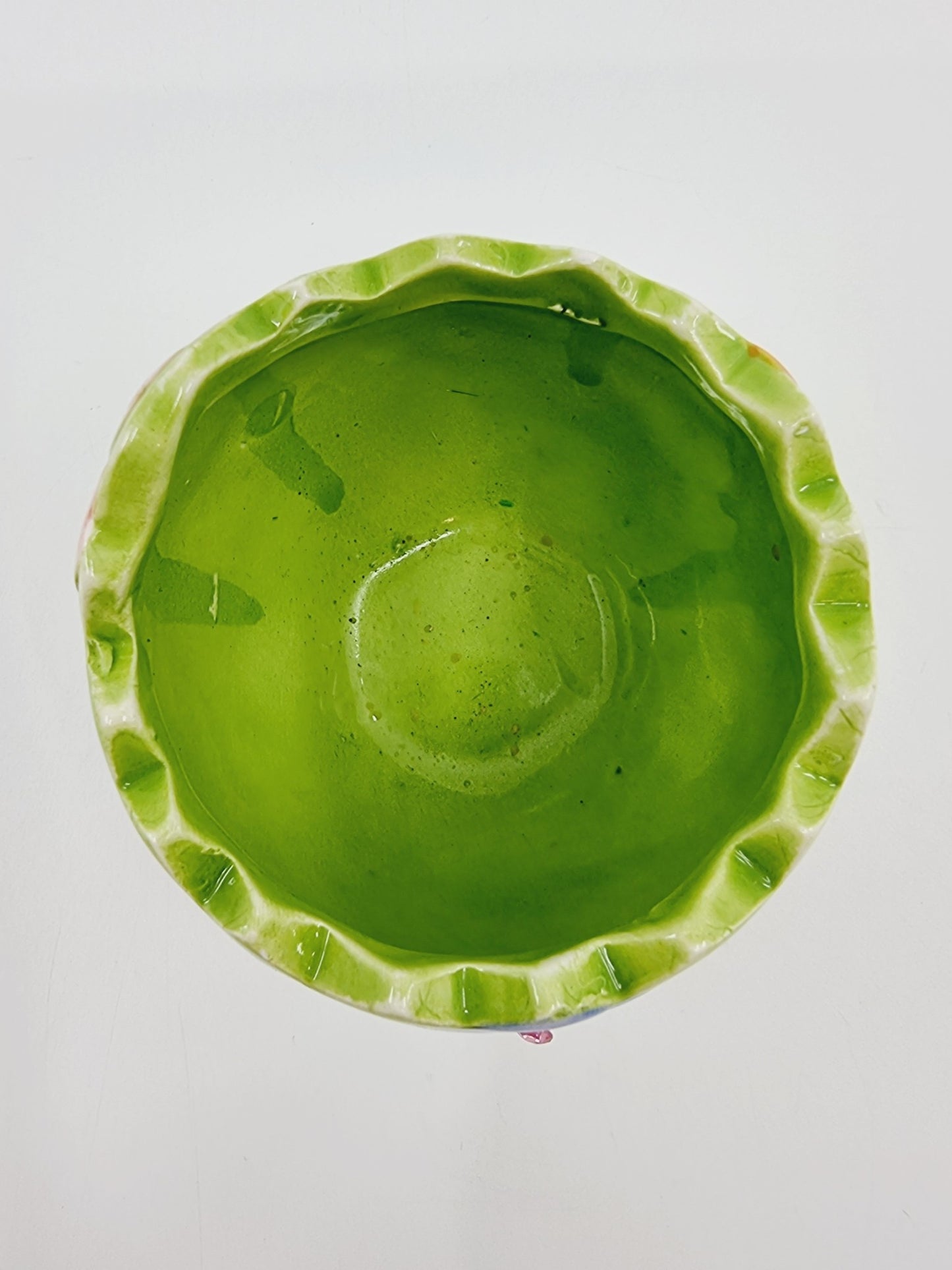 Bonbonnière oeuf en faïence