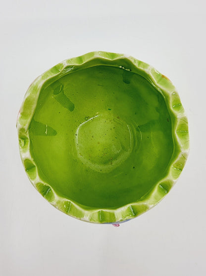 Bonbonnière oeuf en faïence