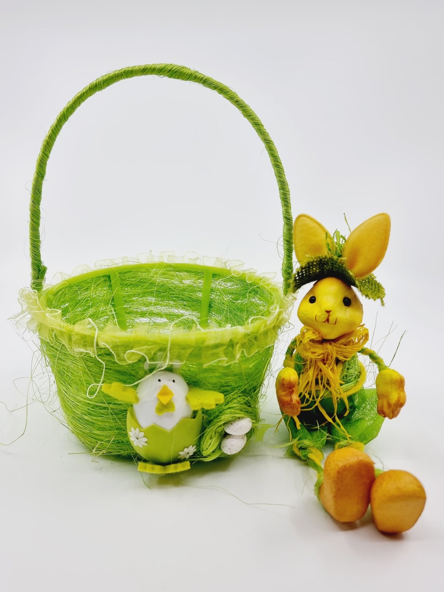 Panier de Pâques avec lapin