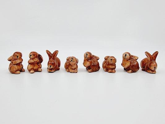 Lot de 8 figurines lapins