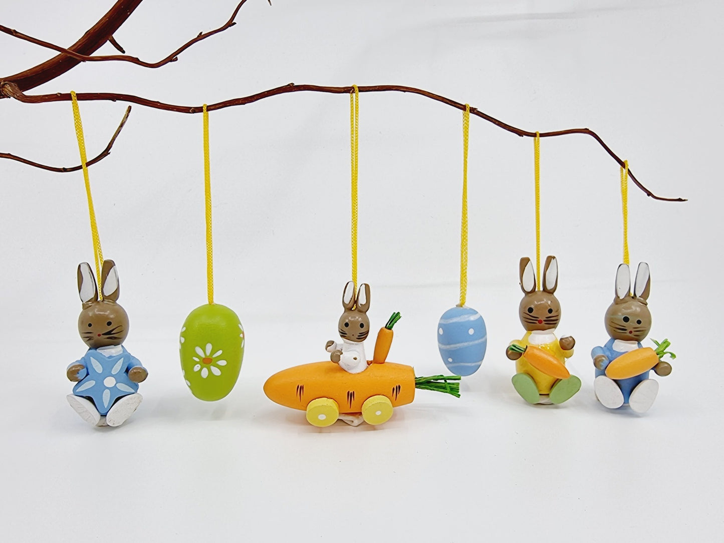 Décoration de Pâques à suspendre - Bleu (12 pièces)