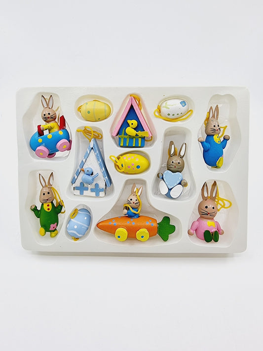 Décoration de Pâques à suspendre (12 pièces)