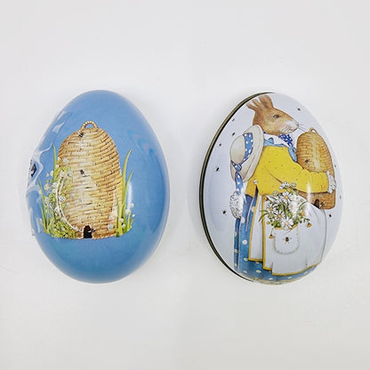 Boîte à bonbons oeuf en métal (à la pièce)