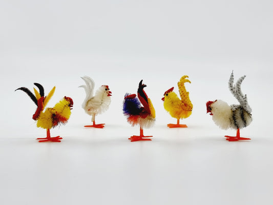 Coffret de 5 coqs rigolos
