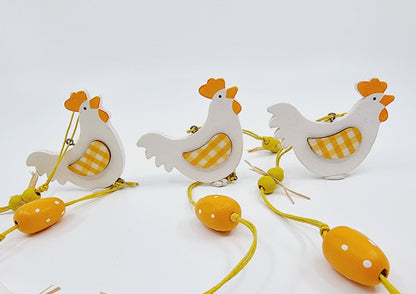 Guirlande de Pâques - Poules (2 pièces)