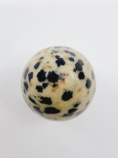 Oeuf en pierre naturelle - Jaspe dalmatien