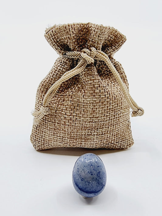 Oeuf en pierre naturelle - Sodalite