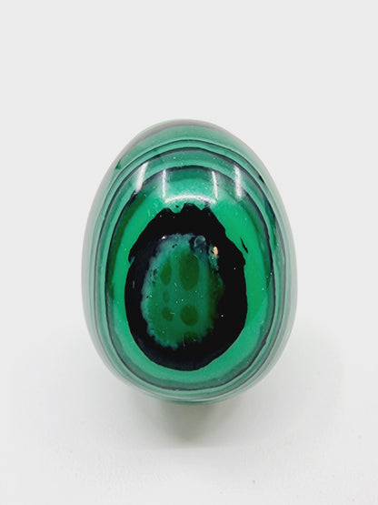 Oeuf en pierre naturelle - Malachite
