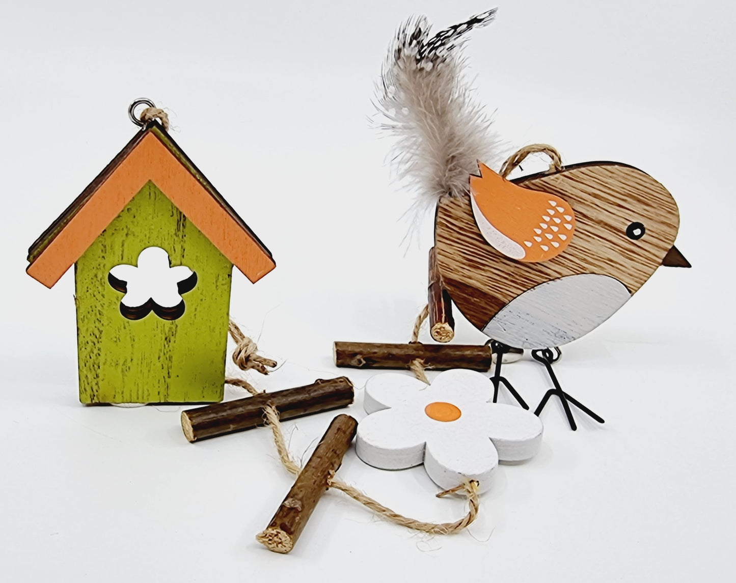 Guirlande - Oiseau et son nichoir