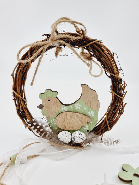 Guirlande de Pâques - Poule et ses oeufs