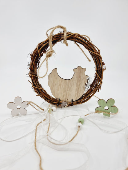 Guirlande de Pâques - Poule et ses oeufs