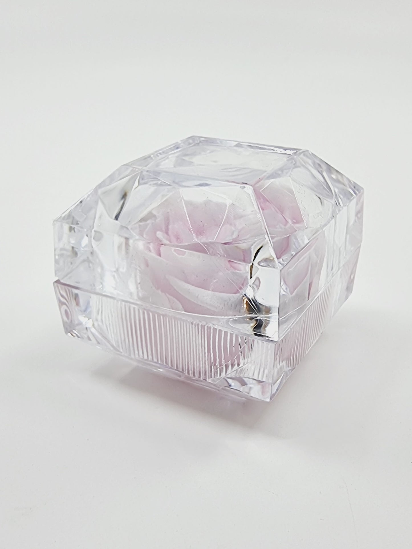 Rose éternelle dans son écrin - rose pâle