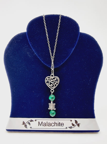 Collier tortue - Malachite