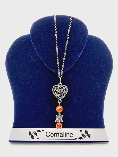 Collier tortue - Cornaline