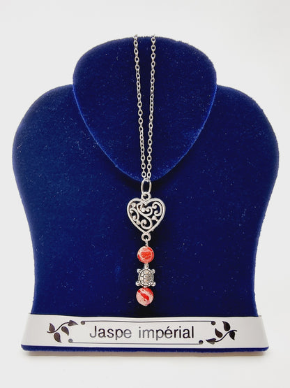 Collier tortue - Jaspe impérial