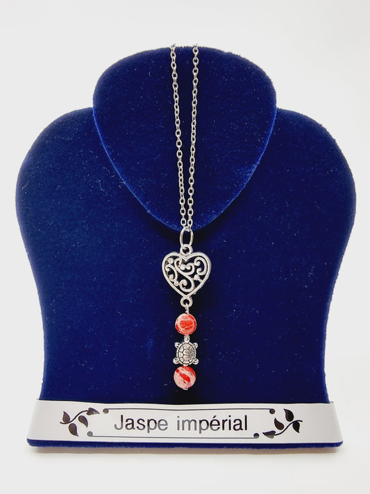 Collier tortue - Jaspe impérial