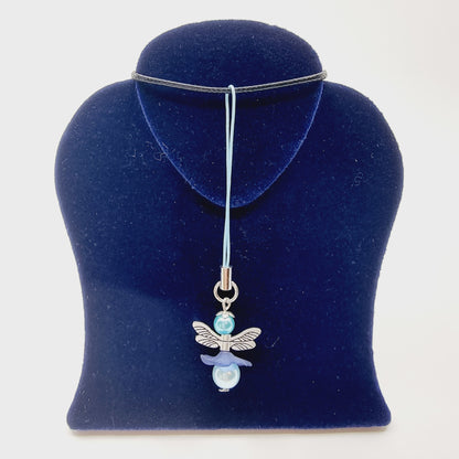 Ange porte-bonheur - Libellule bleue