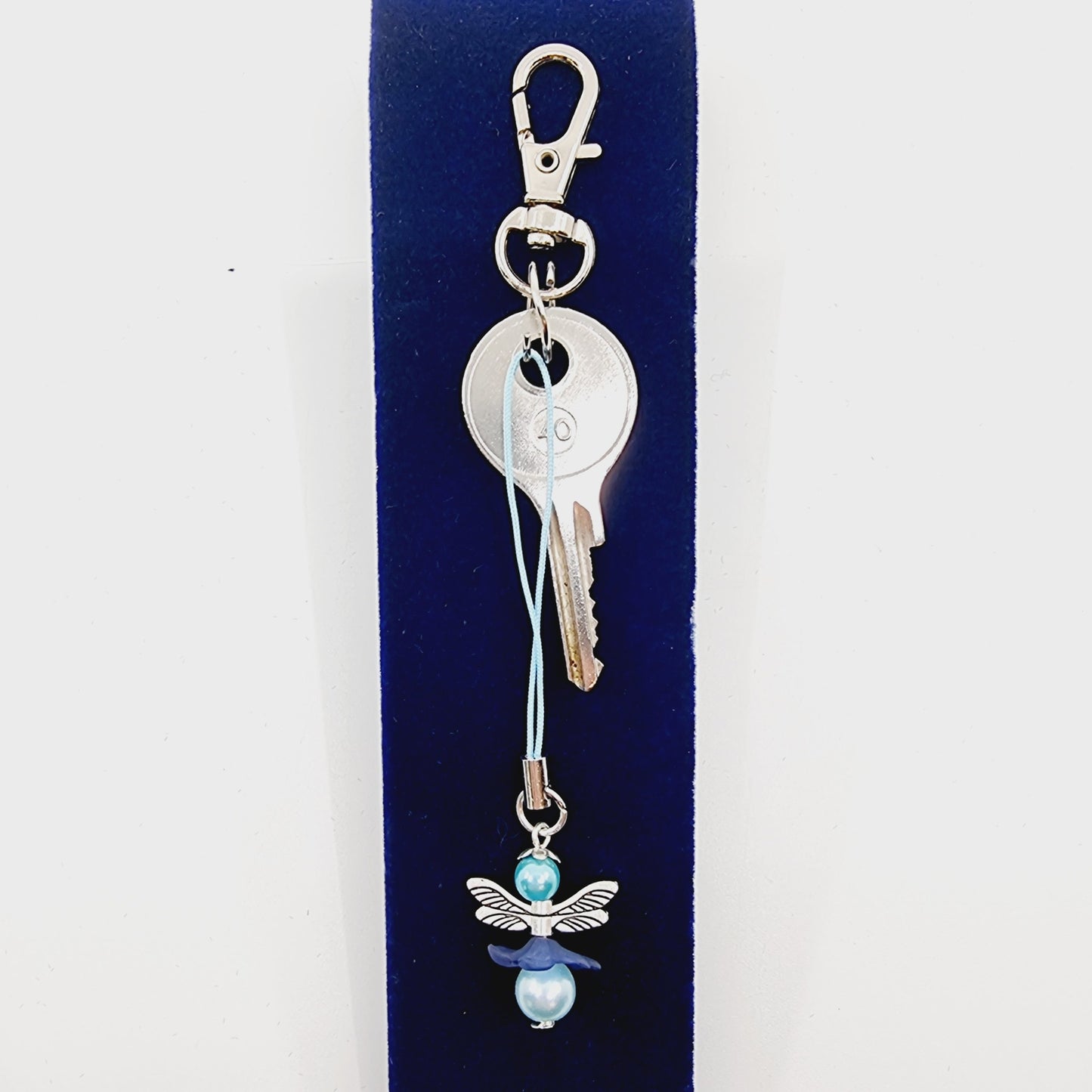 Ange porte-bonheur - Libellule bleue