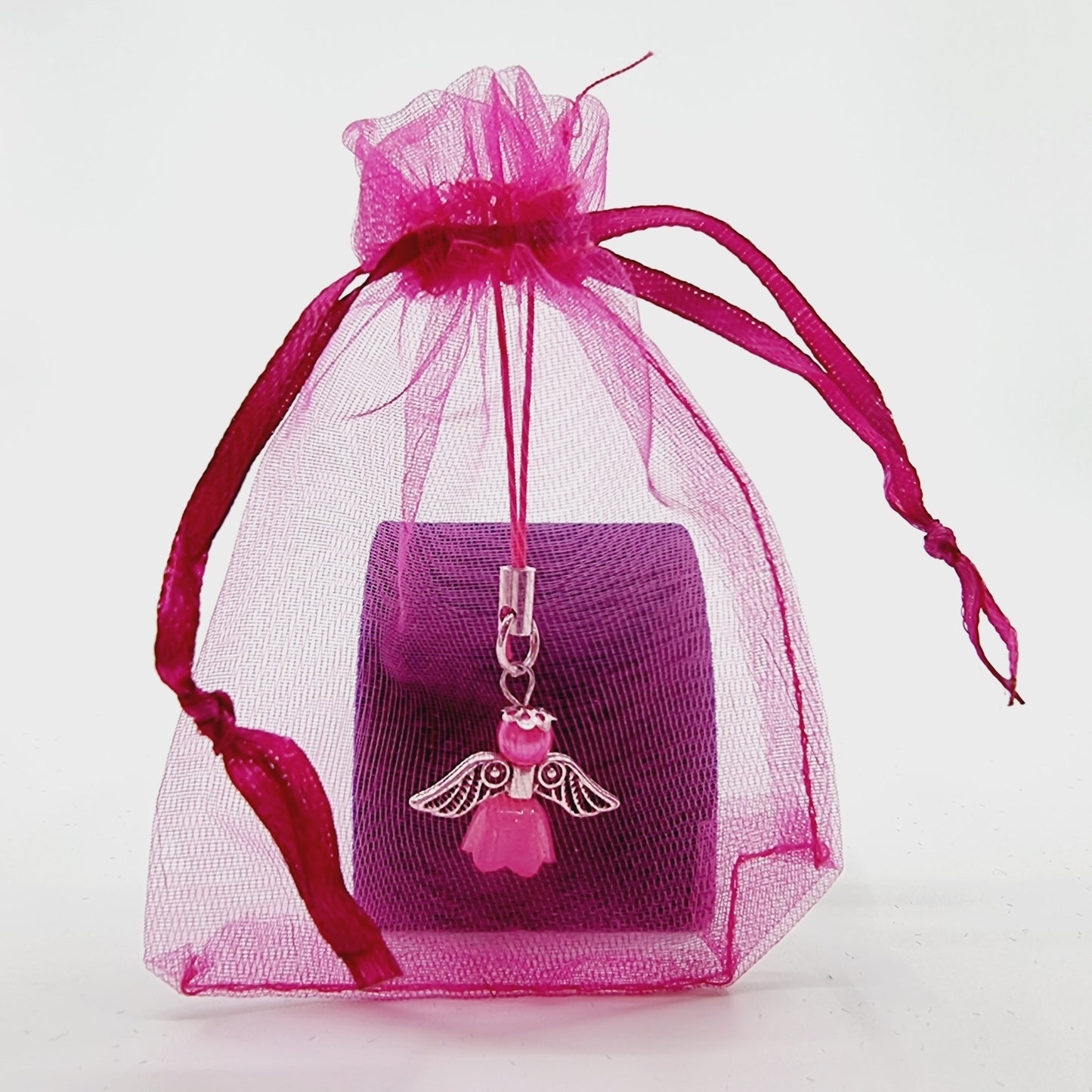 Ange porte-bonheur - Tulipe rose