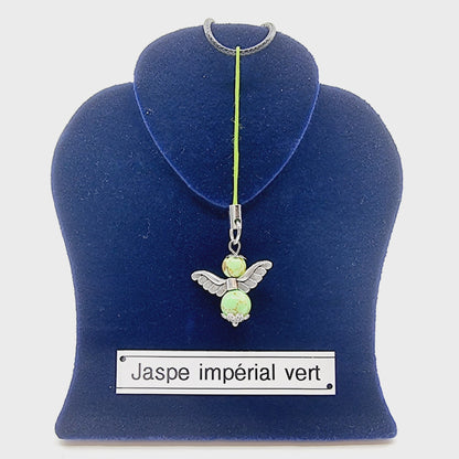 Ange porte-bonheur - Jaspe impérial vert