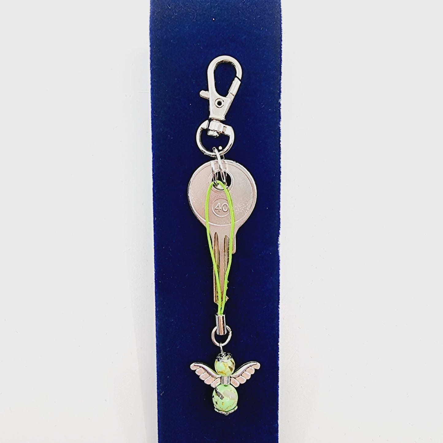 Ange porte-bonheur - Jaspe impérial vert
