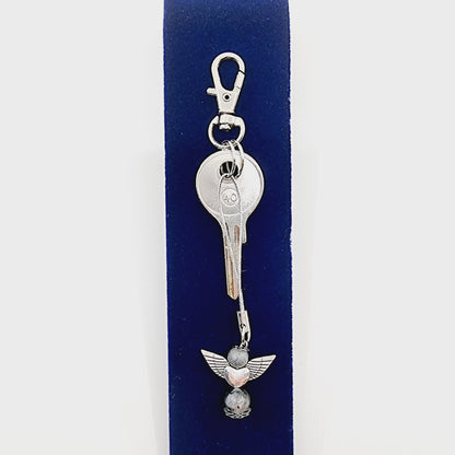 Ange porte-bonheur - Labradorite grise