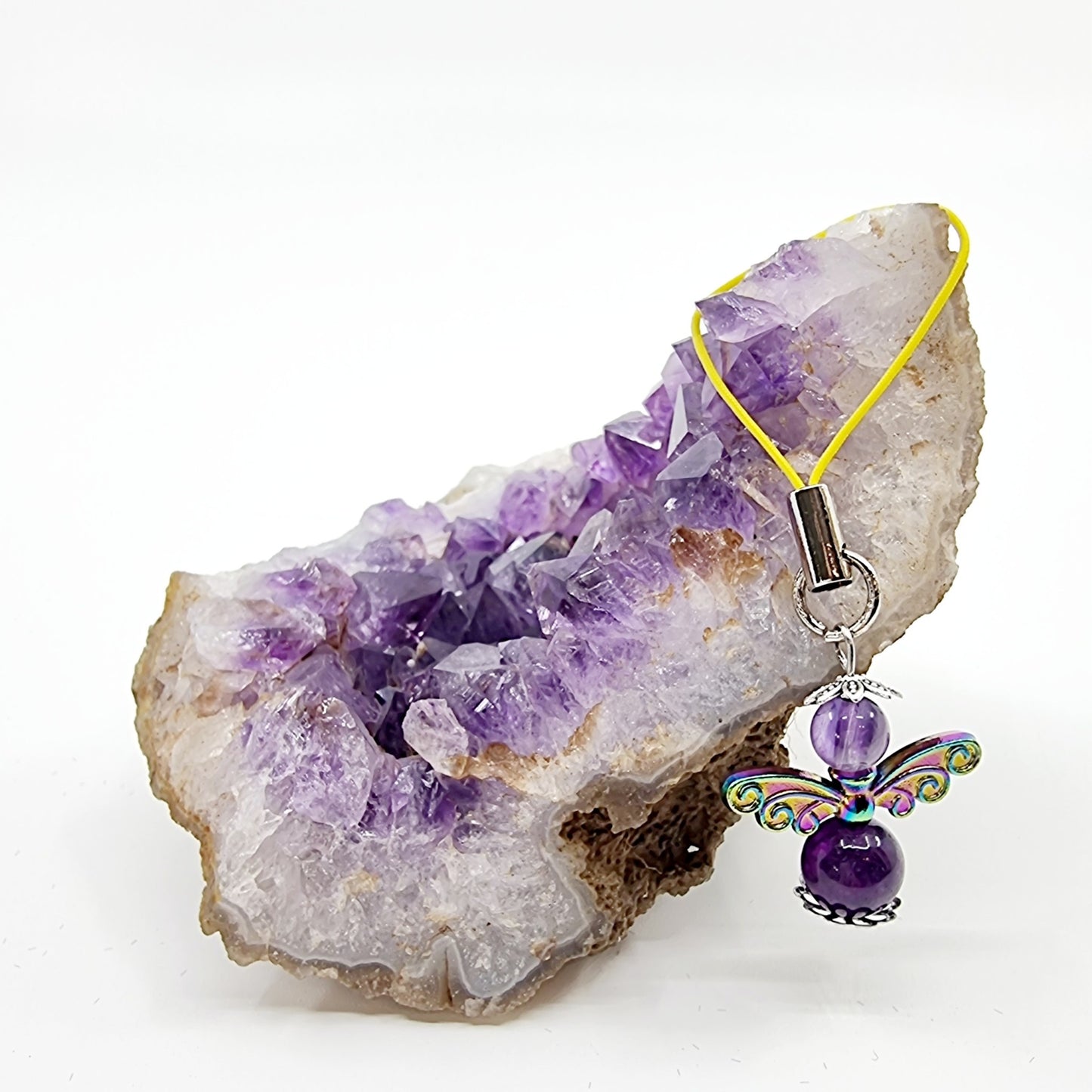 Ange porte-bonheur - Améthyste libellule