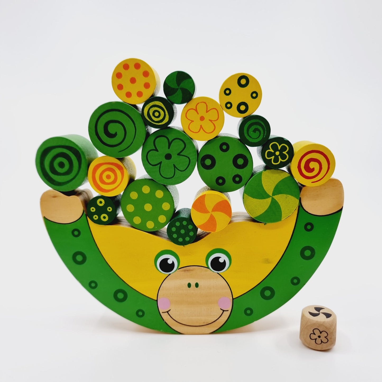 Jeu d'équilibre en bois - Grenouille