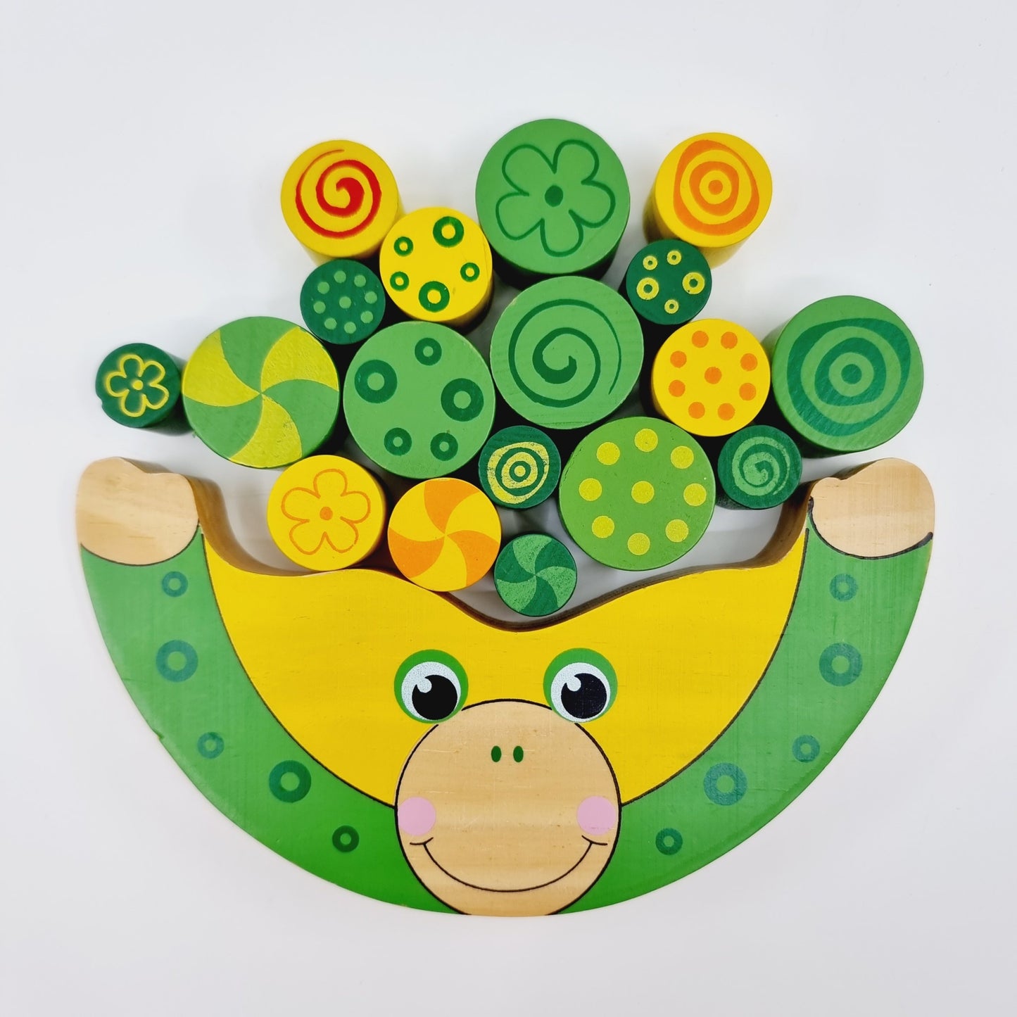 Jeu d'équilibre en bois - Grenouille