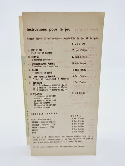 Jeu de roulette Monte Carlo